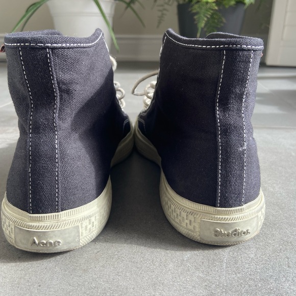 Acne Studios Black Canvas Sneaker - Picture 2 of 5